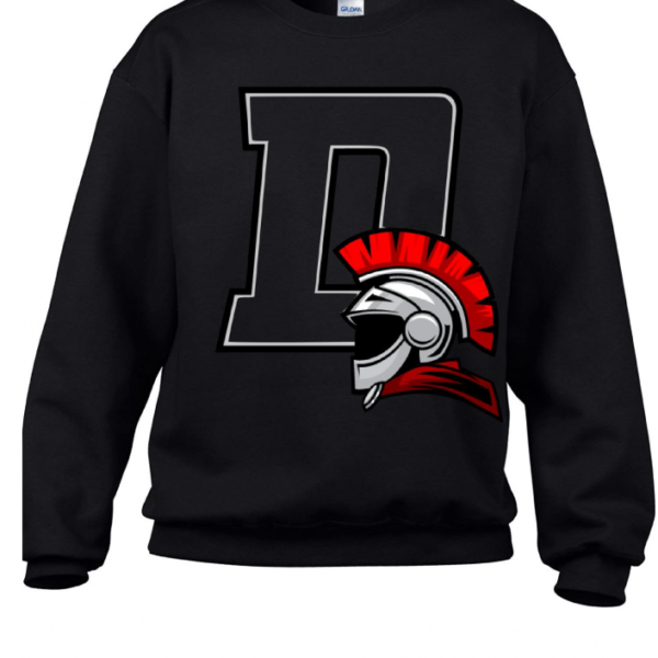 Spartan Black Crew Neck