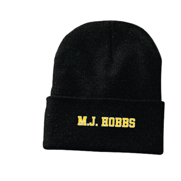 MJ HOBBS Embroidered Knit Cuff Toque