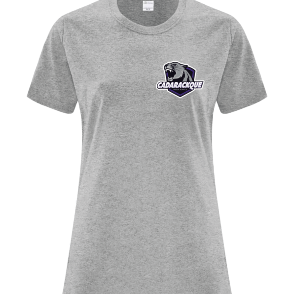 Cadarackque Cotton Ladies Tee Shirt with Small Logo